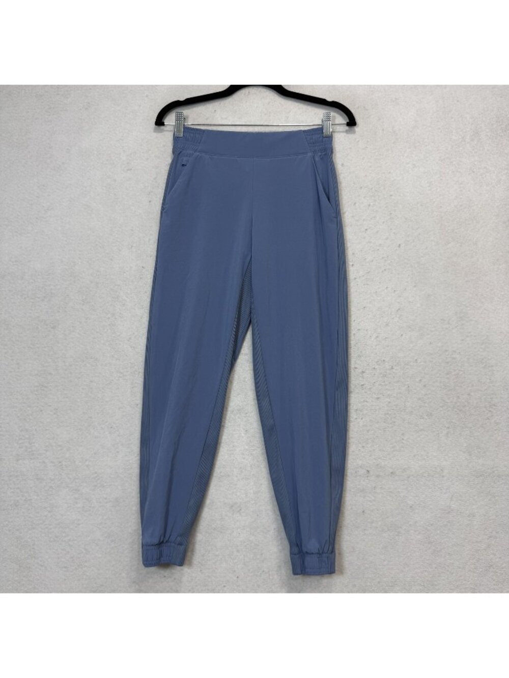 Athleta Jogger Pants Womens 0P Blue Brooklyn Jogger Elastic Waist Pockets Travel